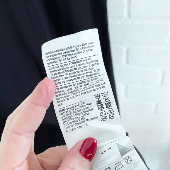 CHAMPION Midi Dress Ring tee Graphic trims Embroidered logo 111656 Black Sz L - Picture 13 of 15